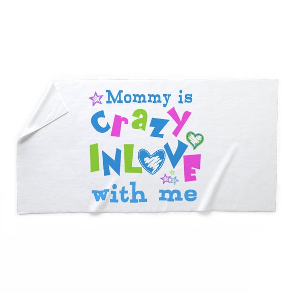 CafePress - Mommy Is Crazy In Love With Me - Large Beach Towel, Soft 30"x60" Towel with Unique Design
