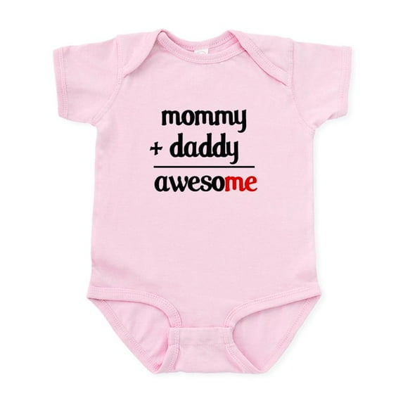 CafePress - Mommy Plus Daddy Infant Bodysuit - Baby Light Bodysuit, Size Newborn - 24 Months