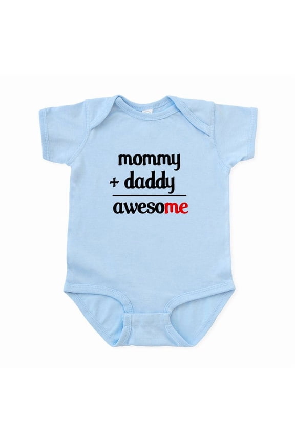 - Mommy Plus Daddy Infant Bodysuit - Baby Light Bodysuit, Size Newborn - 24 Months
