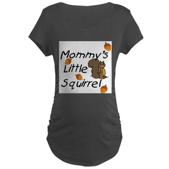 CafePress - Mommy_Squirrel Maternity T Shirt - Maternity Dark T-Shirt