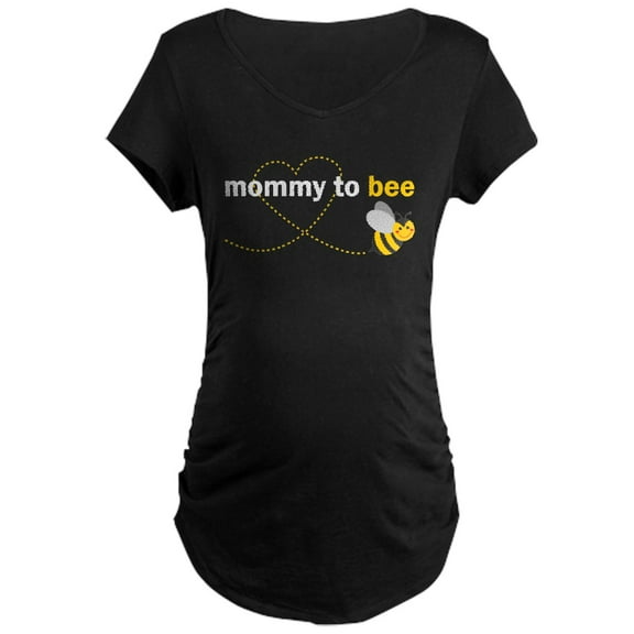 CafePress - Mommy To Bee Maternity T Shirt - Maternity Dark T-Shirt