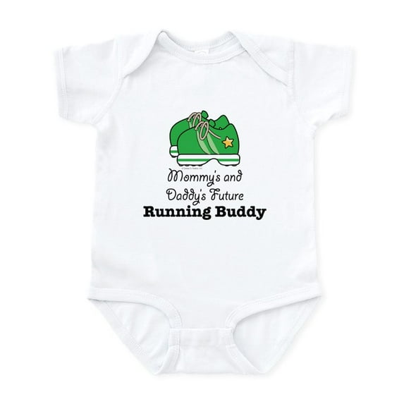 CafePress - Mommy's Daddy's Future Running Buddy - Baby Light Bodysuit, Size Newborn - 24 Months