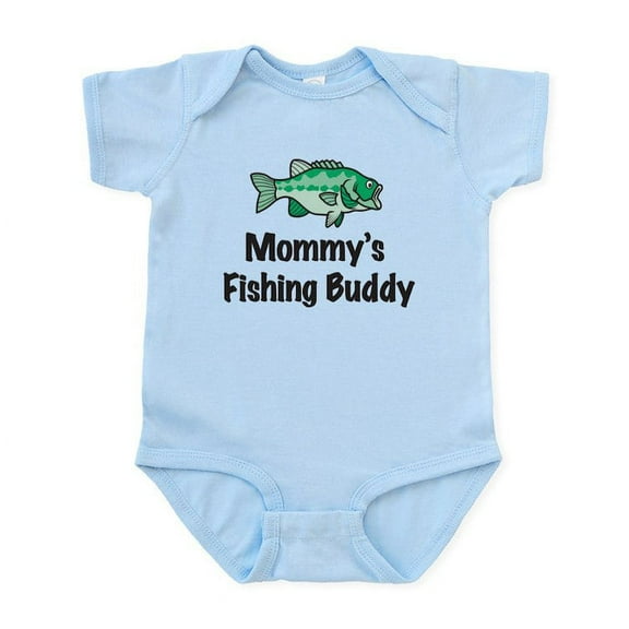 CafePress - Mommy's Fishing Buddy Infant Bodysuit - Baby Light Bodysuit, Size Newborn - 24 Months