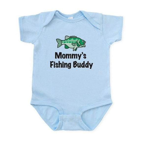 CafePress - Mommy's Fishing Buddy Infant Bodysuit - Baby Light Bodysuit, Size Newborn - 24 Months