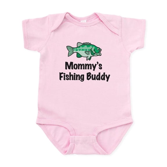 CafePress - Mommy's Fishing Buddy Infant Bodysuit - Baby Light Bodysuit, Size Newborn - 24 Months