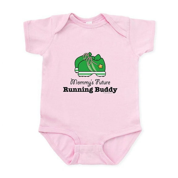 CafePress - Mommy's Future Running Buddy Infant Bodysuit - Baby Light Bodysuit, Size Newborn - 24 Months