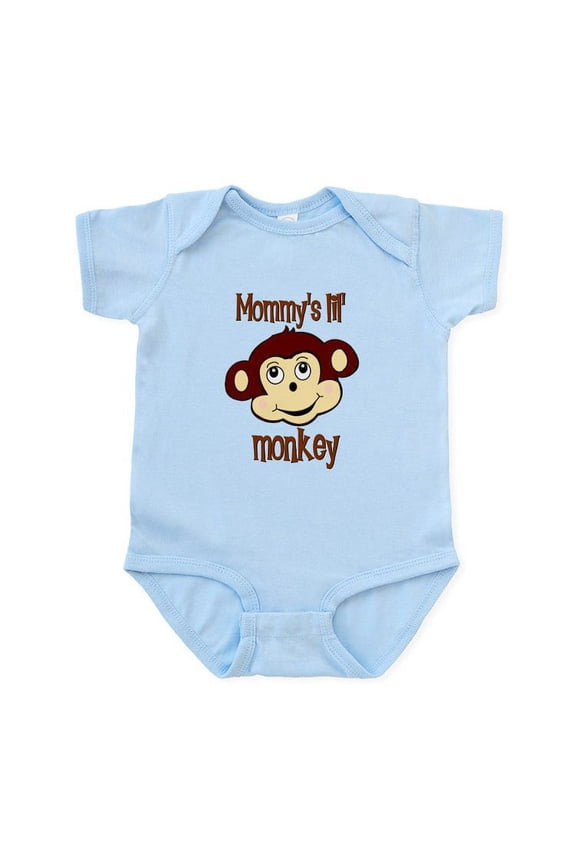 - Mommy's Lil Monkey Infant Bodysuit - Baby Light Bodysuit, Size Newborn - 24 Months