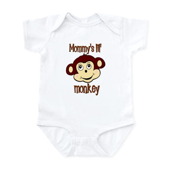 CafePress - Mommy's Lil Monkey Infant Bodysuit - Baby Light Bodysuit, Size Newborn - 24 Months