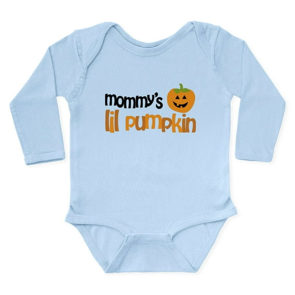 CafePress - Mommy's Lil Pumpkin Long Sleeve Infant Bodysuit - Long Sleeve Cotton Baby Bodysuit