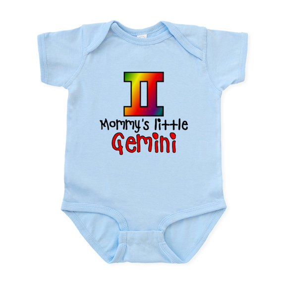 CafePress - Mommy's Little Gemini Infant Bodysuit - Baby Light Bodysuit, Size Newborn - 24 Months