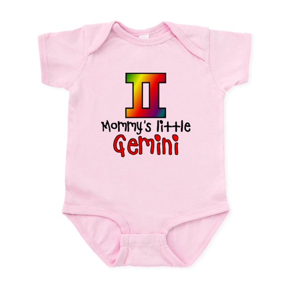 CafePress - Mommy's Little Gemini Infant Bodysuit - Baby Light Bodysuit, Size Newborn - 24 Months