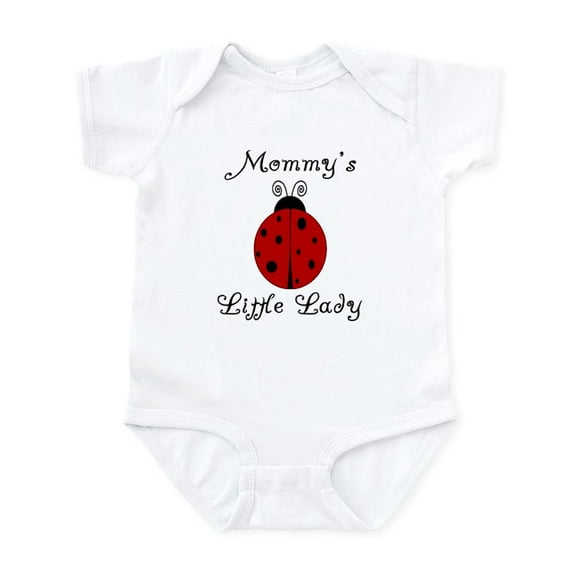 CafePress - Mommy's Little Lady Ladybug Infant Bodysuit - Baby Light Bodysuit, Size Newborn - 24 Months