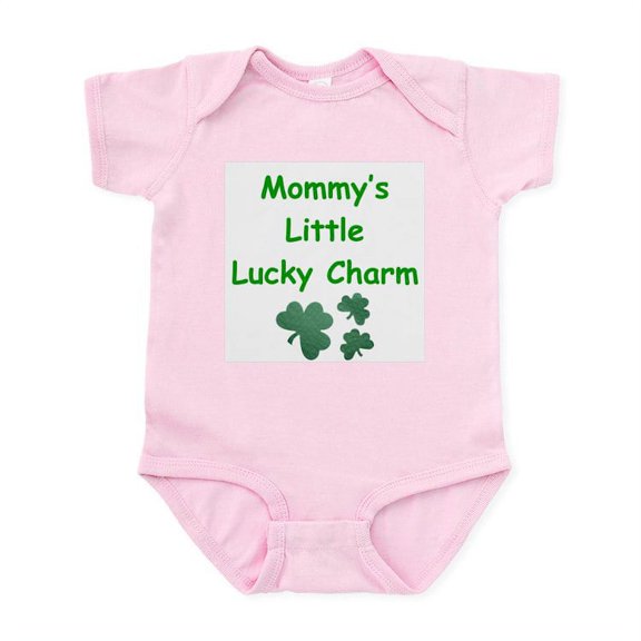 CafePress - Mommy's Little Lucky Charm Infant Bodysuit - Baby Light Bodysuit, Size Newborn - 24 Months