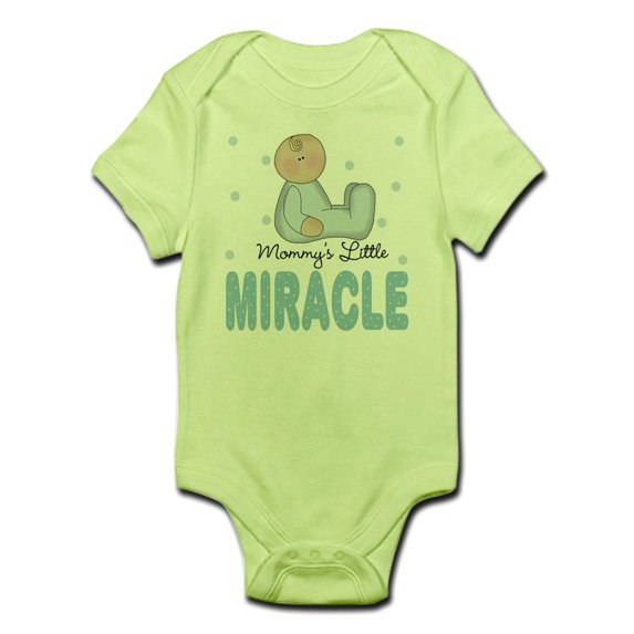 CafePress - Mommy's Little Miracle Baby Boy Infant Bodysuit - Baby Light Bodysuit