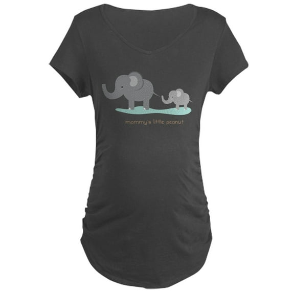 CafePress - Mommy's Little Peanut - Maternity Dark T-Shirt