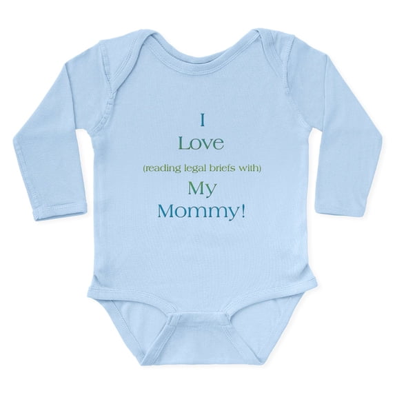 CafePress - Mommys Briefs 2 Body Suit - Long Sleeve Cotton Baby Bodysuit