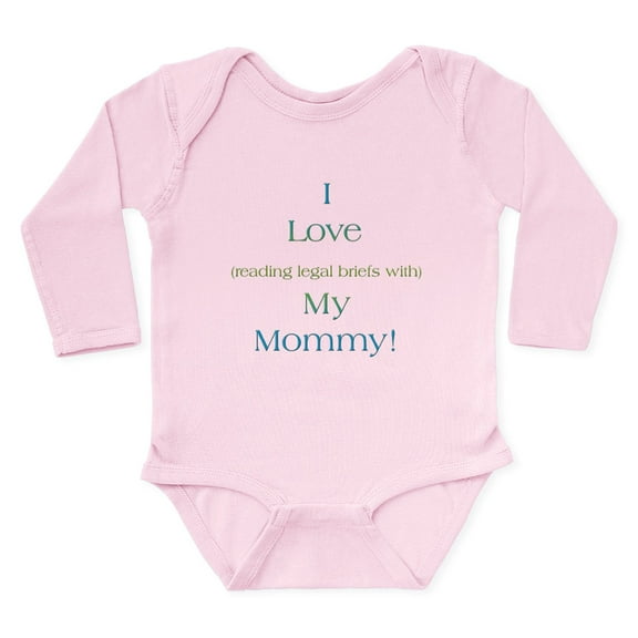 CafePress - Mommys Briefs 2 Body Suit - Long Sleeve Cotton Baby Bodysuit