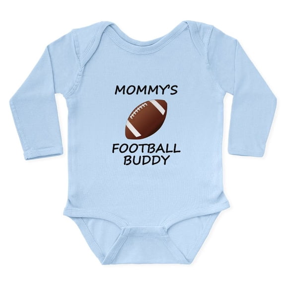CafePress - Mommys Football Buddy Body Suit - Long Sleeve Infant Bodysuit