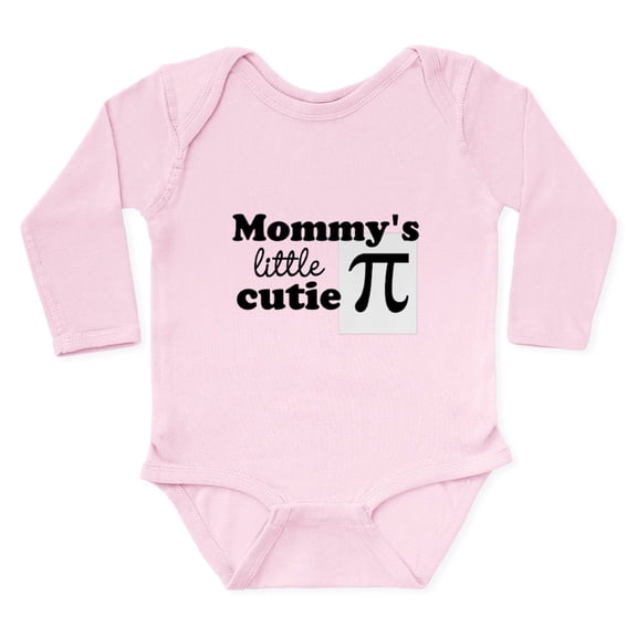 CafePress - Mommys Little Cutie Pi Body Suit - Long Sleeve Cotton Baby Bodysuit