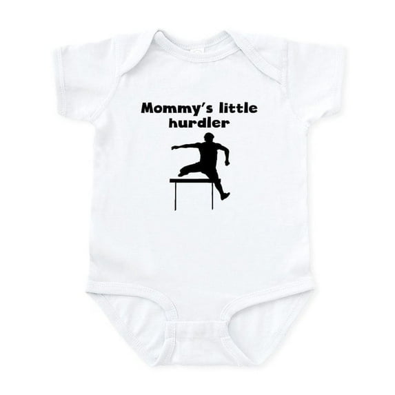 CafePress - Mommys Little Hurdler Body Suit - Baby Light Bodysuit, Size Newborn - 24 Months