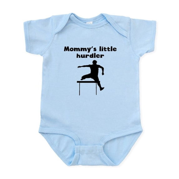 CafePress - Mommys Little Hurdler Body Suit - Baby Light Bodysuit, Size Newborn - 24 Months
