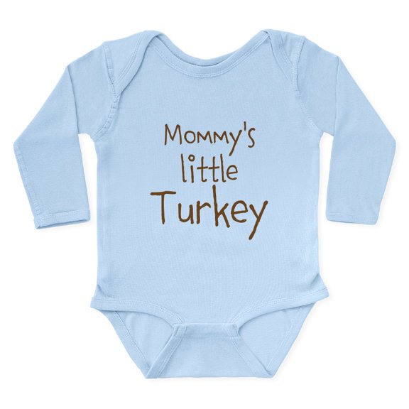 CafePress - Mommys Little Turkey Body Suit - Long Sleeve Cotton Baby Bodysuit