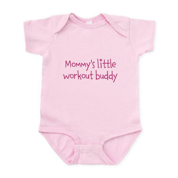CafePress - Mommys Little Workout Buddy Body Suit - Baby Light Bodysuit, Size Newborn - 24 Months