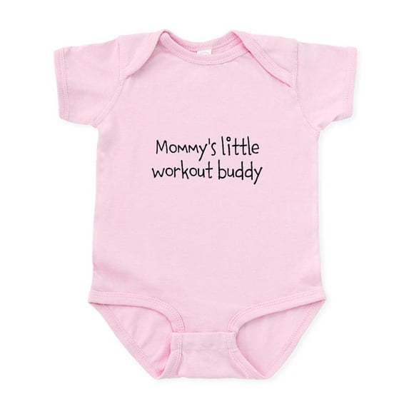 CafePress - Mommys Little Workout Buddy Body Suit - Baby Light Bodysuit, Size Newborn - 24 Months