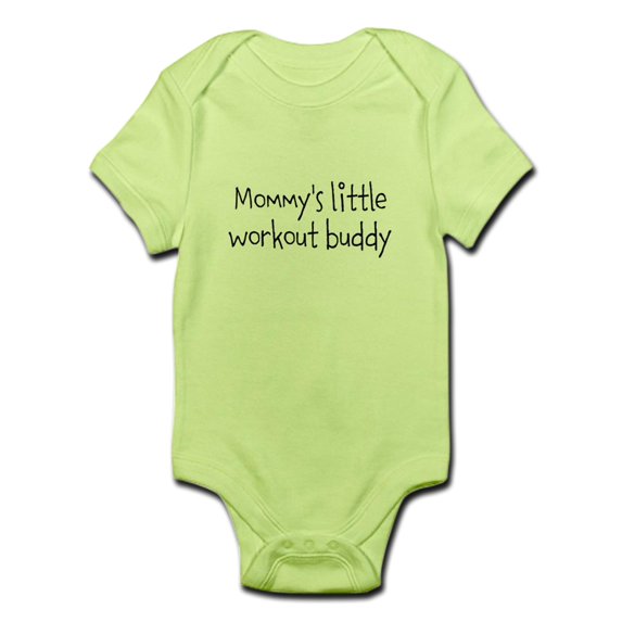 CafePress - Mommys Little Workout Buddy Body Suit - Baby Light Bodysuit