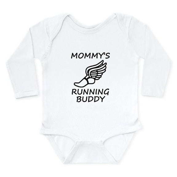 CafePress - Mommys Running Buddy Body Suit - Long Sleeve Infant Bodysuit