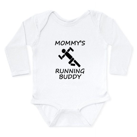 CafePress - Mommys Running Buddy Body Suit - Long Sleeve Infant Bodysuit