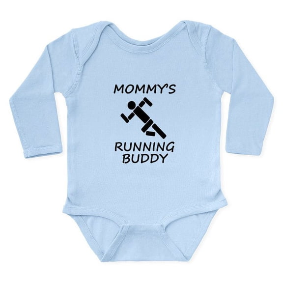 CafePress - Mommys Running Buddy Body Suit - Long Sleeve Infant Bodysuit