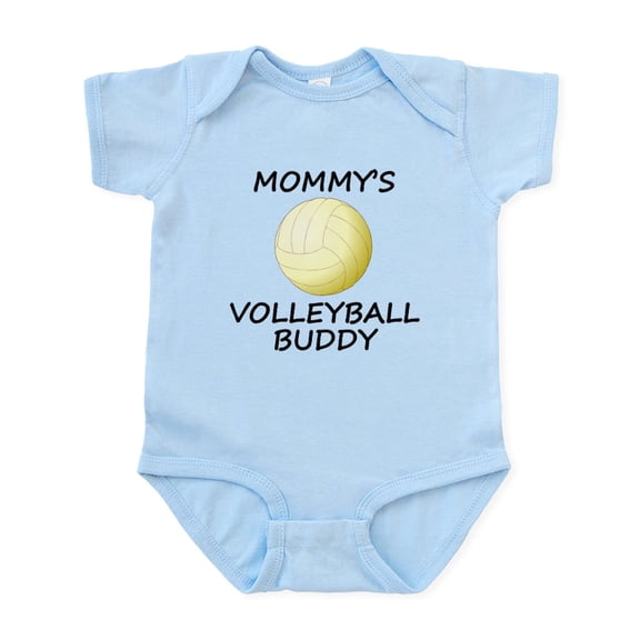 CafePress - Mommys Volleyball Buddy Body Suit - Baby Light Bodysuit, Size Newborn - 24 Months