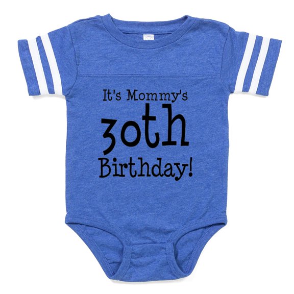 CafePress - Mommys30thbirthday - Cute Infant Baby Football Bodysuit