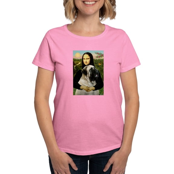 CafePress - Mona /Bullmastiff Women's Dark T Shirt - Women's Traditional Fit Dark T-Shirt