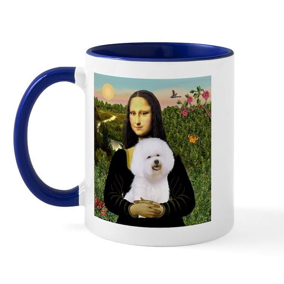 CafePress - Mona & Her Bichon (#1) Mug - 11 oz Ceramic Mug - Novelty Coffee Tea Cup