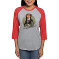thumbnail image 1 of CafePress - Mona Lisa Dog Long Sleeve T Shirt - Womens Baseball Tee, 1 of 4