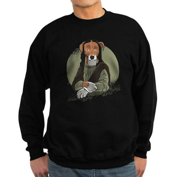 CafePress - Mona Lisa Dog Sweatshirt - Classic Crew Neck Sweatshirt