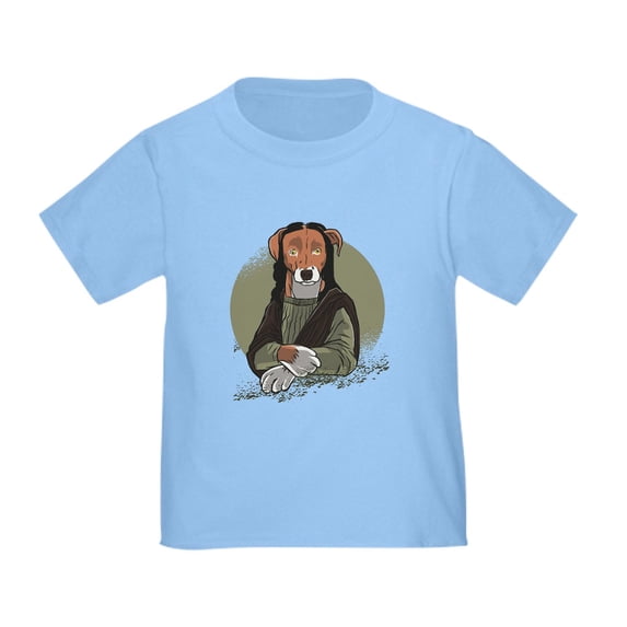 CafePress - Mona Lisa Dog T Shirt - Cute Toddler T-Shirt, 100% Cotton