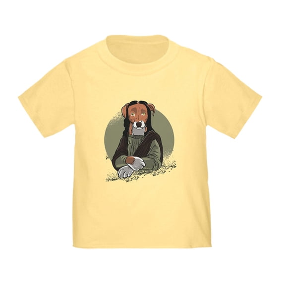 CafePress - Mona Lisa Dog T Shirt - Cute Toddler T-Shirt, 100% Cotton