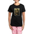 thumbnail image 1 of CafePress - Mona Lisa Women's Dark Pajamas - Women's Short Sleeve Print T-Shirt and Pants Dark Cotton Pajama Set, 1 of 7
