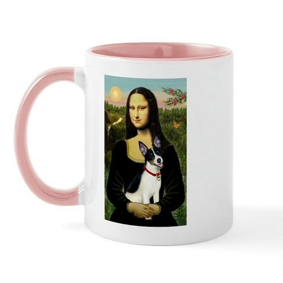 CafePress - Mona / Rat Terrier Mug - 11 oz Ceramic Mug - Novelty Coffee Tea Cup