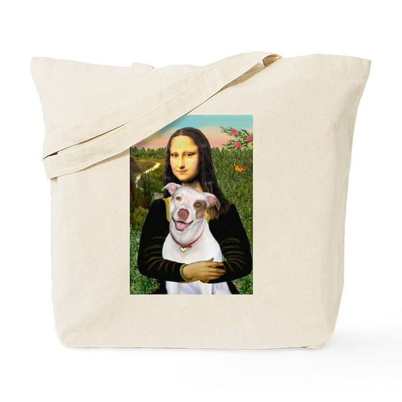 CafePress - Mona's Pitbull Tote Bag - Unisex Canvas Tote Bag, Beige, 1-Piece