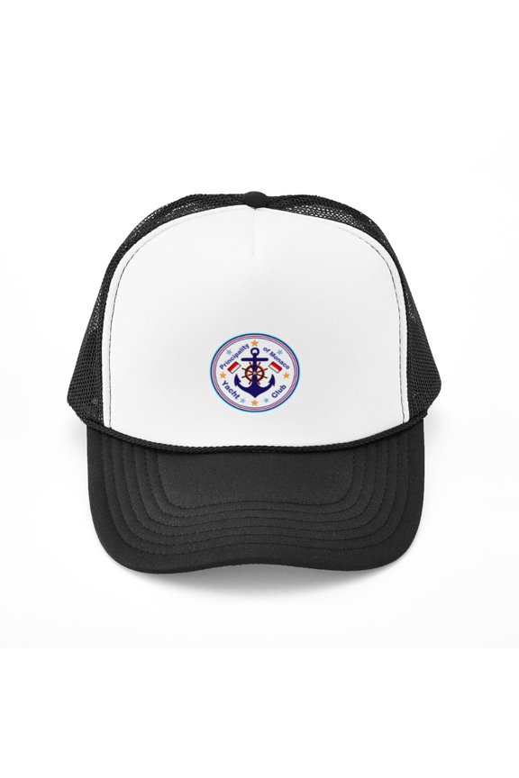 - Monaco Yacht Club - Adjustable Unisex Printed Trucker Hat with Mesh Back