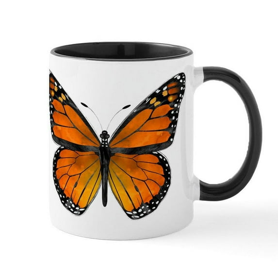 CafePress - Monarch Butterfly Mugs - 11 oz Ceramic Mug - Novelty Coffee Tea Cup