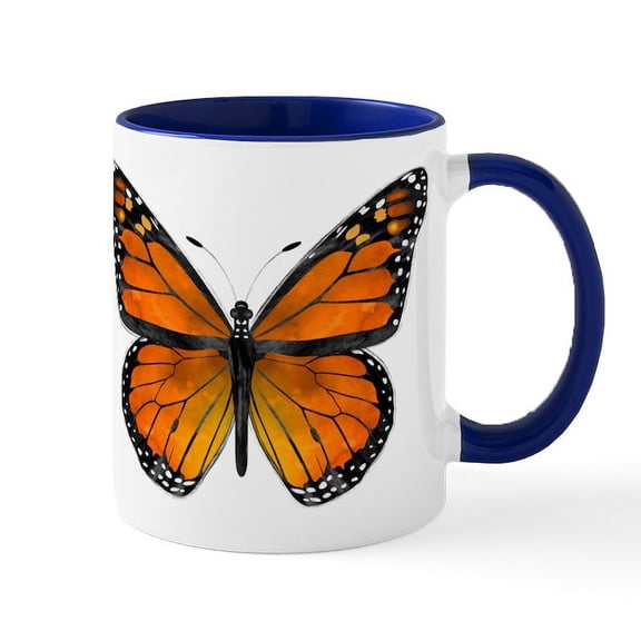 CafePress - Monarch Butterfly Mugs - 11 oz Ceramic Mug - Novelty Coffee Tea Cup
