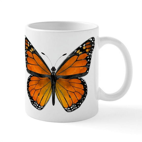 CafePress - Monarch Butterfly Mugs - 11 oz Ceramic Mug - Novelty Coffee Tea Cup