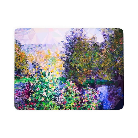 CafePress - Monet Garden Montgeron Low Poly - Large Sherpa Fleece Throw Blanket 80" x 60"
