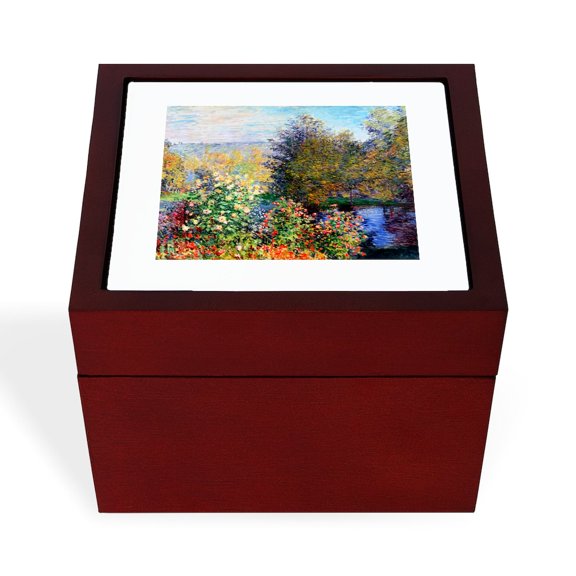 CafePress - Monet - Keepsake Box, Finished Hardwood Jewelry Box, Velvet Lined Memento Box