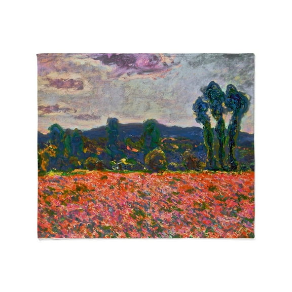 CafePress - Monet Poppy Field Throw Blanket - Soft Fleece Throw Blanket, 50"x60" for All Ages